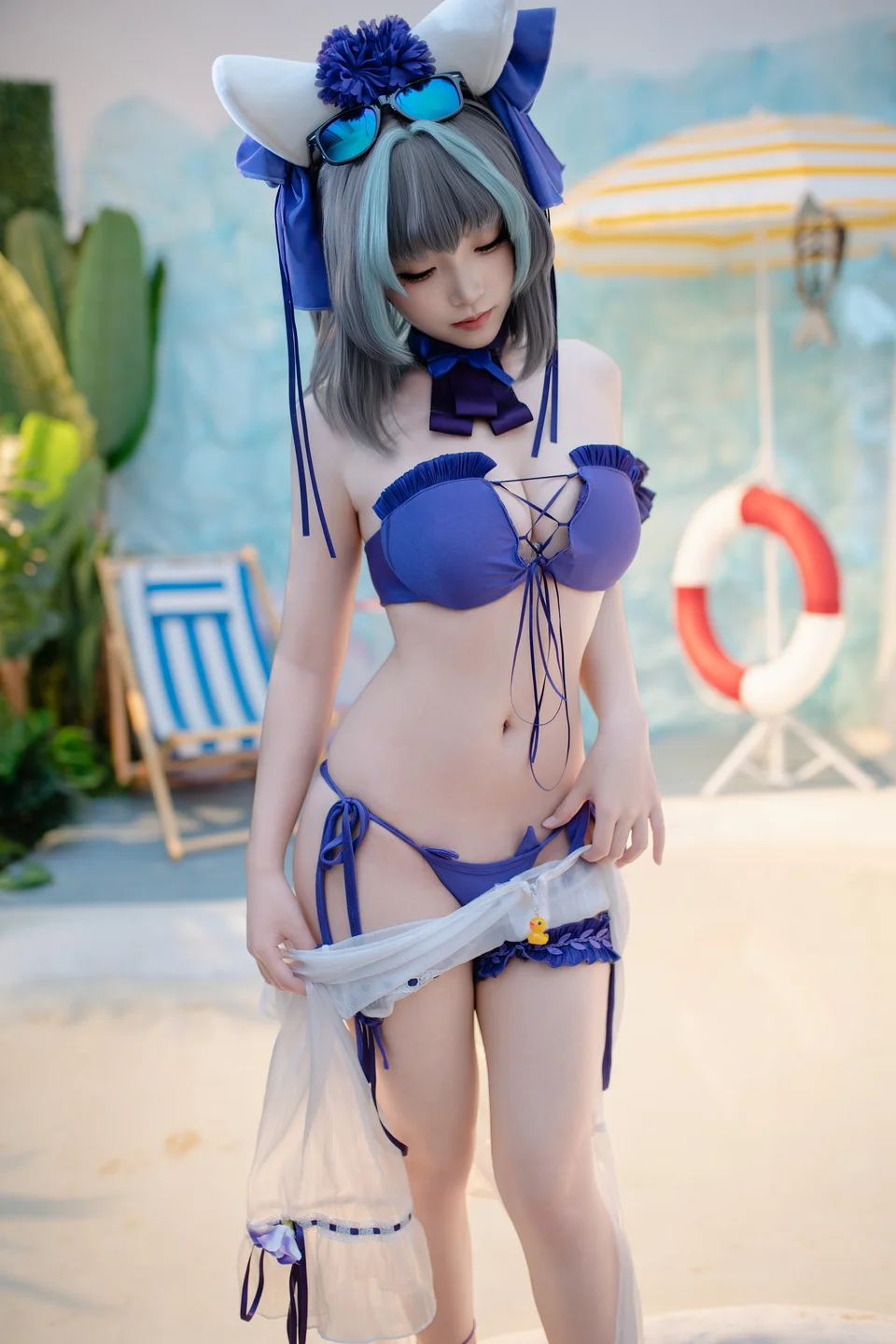 Bangni邦尼 - No.034 碧蓝航线 柴郡 泳装 [86P-855MB] tg@simisebaisi 【丝足阁】034.webp